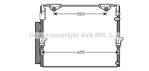 AVA QUALITY COOLING Конденсатор, кондиционер TO5560D